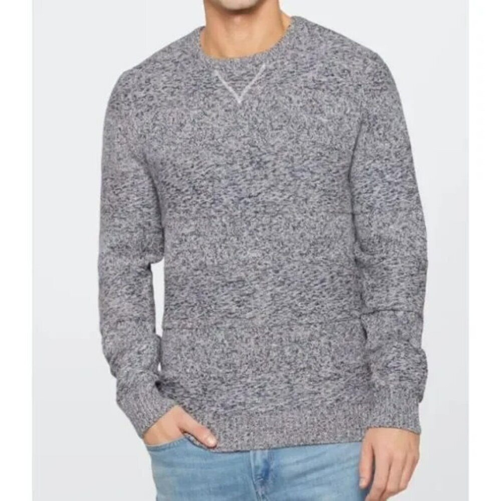 Even Tide Shaun Mixed Rope Yarn Stripe Crewneck Sweater - Size Medium